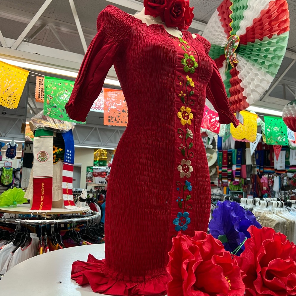 Mexican floral dress